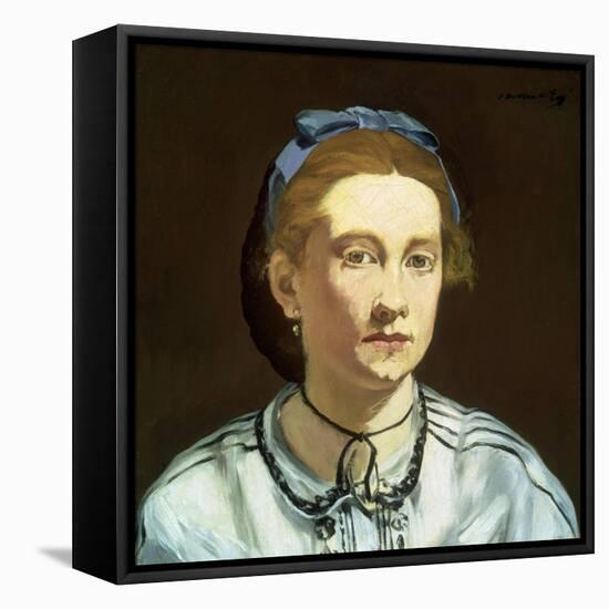 Victorine Meurent by ‰Douard Manet-Édouard Manet-Framed Stretched Canvas
