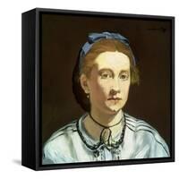 Victorine Meurent by ‰Douard Manet-Édouard Manet-Framed Stretched Canvas