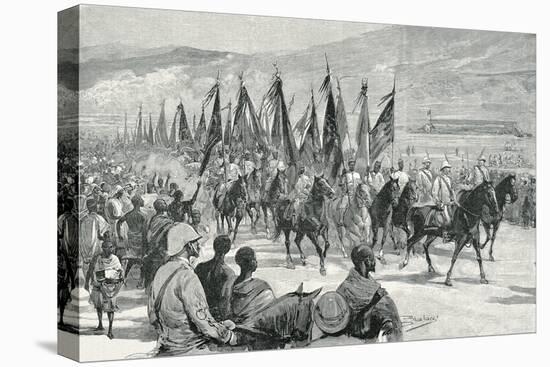 Victorious Agordat Troops Returning to Keren, 1894-null-Stretched Canvas