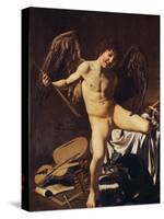 Victorious Cupid, 1602-Caravaggio-Stretched Canvas