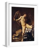 Victorious Cupid, 1602-Caravaggio-Framed Giclee Print