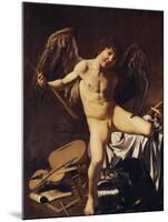 Victorious Cupid, 1602-Caravaggio-Mounted Giclee Print
