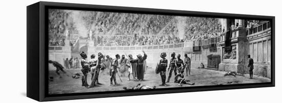 Victorious Gladiators Standing While the Less Fortunate Lay Scattered on the Ground-null-Framed Stretched Canvas