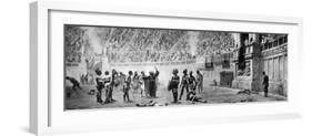 Victorious Gladiators Standing While the Less Fortunate Lay Scattered on the Ground-null-Framed Photographic Print