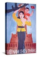 Victorious Vietnam, Propaganda Poster, Published in North Vietnam-null-Stretched Canvas