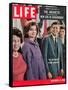 Victorious Young Kennedys, President-elect John Kennedy with Wife and Mother, November 21, 1960-Paul Schutzer-Framed Stretched Canvas