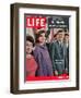 Victorious Young Kennedys, President-elect John Kennedy with Wife and Mother, November 21, 1960-Paul Schutzer-Framed Photographic Print