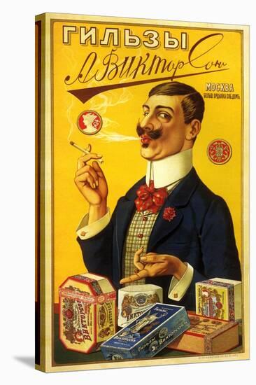 Victorson Cigarettes and Tobacco Smoking Is a Pleasure-null-Stretched Canvas