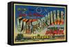 Victorville, California - Army Flying School-Lantern Press-Framed Stretched Canvas