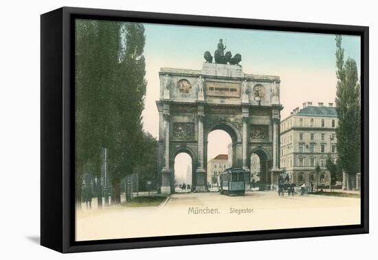 Victory Arch, Munich, Germany-null-Framed Stretched Canvas