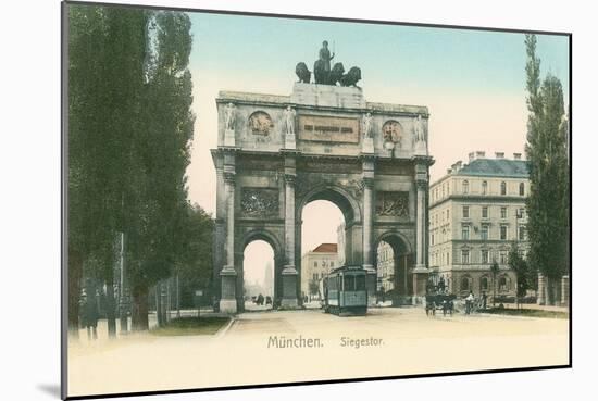 Victory Arch, Munich, Germany-null-Mounted Art Print