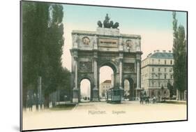 Victory Arch, Munich, Germany-null-Mounted Art Print