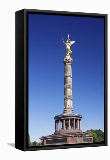Victory Column (Siegessaeule), Berlin Mitte, Berlin, Germany, Europe-Markus Lange-Framed Stretched Canvas