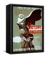 Victory Concerts at the Metropolitan Museum of Art-Byron Browne-Framed Stretched Canvas