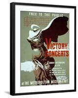 Victory Concerts at the Metropolitan Museum of Art-Byron Browne-Framed Art Print