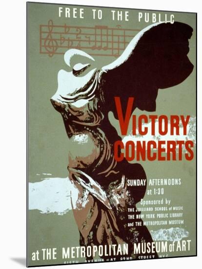 Victory Concerts at the Metropolitan Museum of Art-Byron Browne-Mounted Art Print