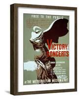 Victory Concerts at the Metropolitan Museum of Art-Byron Browne-Framed Art Print