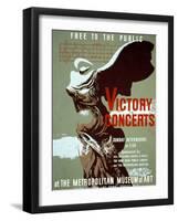 Victory Concerts at the Metropolitan Museum of Art-Byron Browne-Framed Art Print