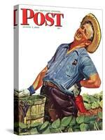 "Victory Garden," Saturday Evening Post Cover, August 7, 1943-Howard Scott-Stretched Canvas