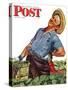 "Victory Garden," Saturday Evening Post Cover, August 7, 1943-Howard Scott-Stretched Canvas