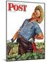 "Victory Garden," Saturday Evening Post Cover, August 7, 1943-Howard Scott-Mounted Giclee Print
