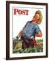 "Victory Garden," Saturday Evening Post Cover, August 7, 1943-Howard Scott-Framed Giclee Print