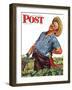 "Victory Garden," Saturday Evening Post Cover, August 7, 1943-Howard Scott-Framed Premium Giclee Print