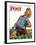 "Victory Garden," Saturday Evening Post Cover, August 7, 1943-Howard Scott-Framed Giclee Print