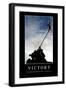 Victory: Inspirational Quote and Motivational Poster-null-Framed Premium Photographic Print