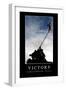 Victory: Inspirational Quote and Motivational Poster-null-Framed Premium Photographic Print