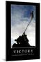 Victory: Inspirational Quote and Motivational Poster-null-Mounted Premium Photographic Print