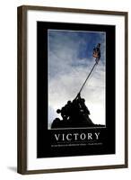 Victory: Inspirational Quote and Motivational Poster-null-Framed Photographic Print