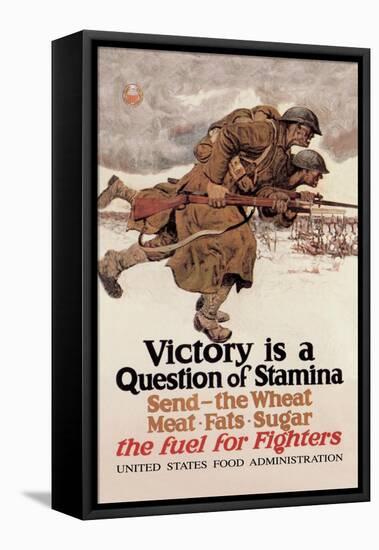 Victory is a Question of Stamina-Dunn-Framed Stretched Canvas