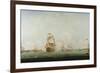 Victory Leaving Portsmouth-Captain William Elliott-Framed Giclee Print