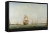 Victory Leaving Portsmouth-Captain William Elliott-Framed Stretched Canvas