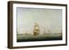 Victory Leaving Portsmouth-Captain William Elliott-Framed Giclee Print