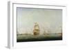 Victory Leaving Portsmouth-Captain William Elliott-Framed Giclee Print