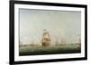 Victory Leaving Portsmouth-Captain William Elliott-Framed Premium Giclee Print