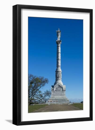 Victory Monument, Historical Yorktown, Virginia, United States of America, North America-Michael Runkel-Framed Premium Photographic Print