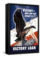 Victory, Now You Can Invest in It!-null-Framed Stretched Canvas