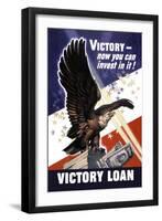 Victory, Now You Can Invest in It!-null-Framed Art Print