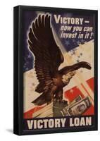 Victory Now Your Can Invest In It Victory Loan WWI War Propaganda Art Print Poster-null-Framed Poster