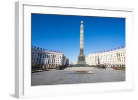 Victory Obelisk, Minsk, Belarus, Europe-Michael Runkel-Framed Photographic Print