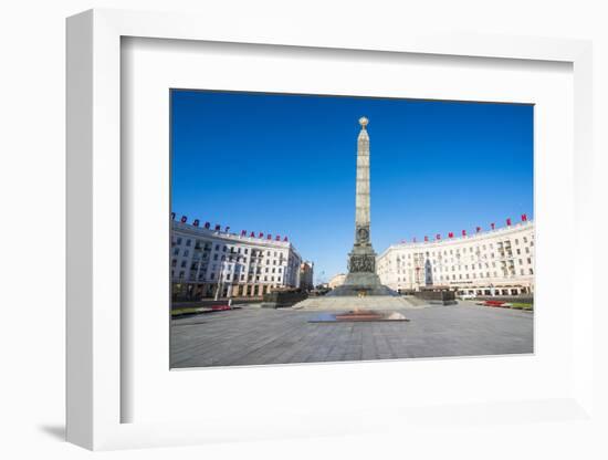 Victory Obelisk, Minsk, Belarus, Europe-Michael Runkel-Framed Photographic Print