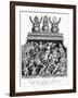 Victory of Cali over the Giant Mahish A'Sura, with the Idols of the Temple of Jagannath, 1809-J Chapman-Framed Giclee Print