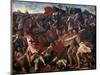 Victory of Joshua over the Amalekites, 1625-1626-Nicolas Poussin-Mounted Giclee Print