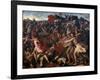 Victory of Joshua over the Amalekites, 1625-1626-Nicolas Poussin-Framed Giclee Print