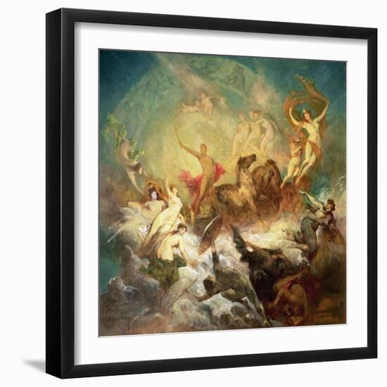 Victory of Light over Darkness, 1883-84-Hans Makart-Framed Giclee Print