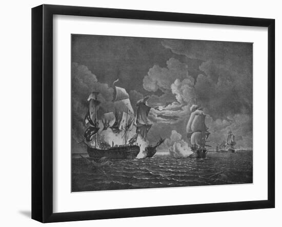 'Victory of Paul Jones', c1780-Richard Paton-Framed Giclee Print