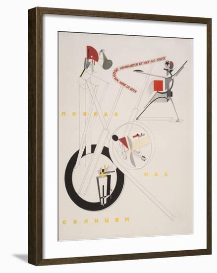 Victory Over the Sun, 1. Part of the Show Machinery-El Lissitzky-Framed Giclee Print